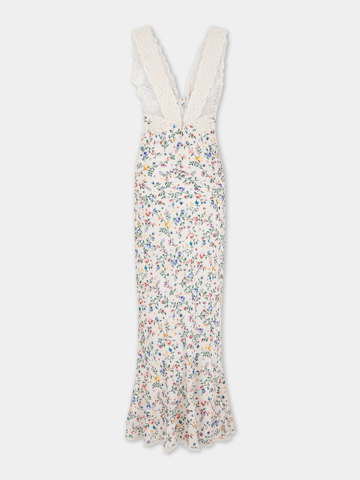 Robe longue décolleté plongeant - Herbier