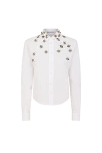 Cotton poplin shirt - White