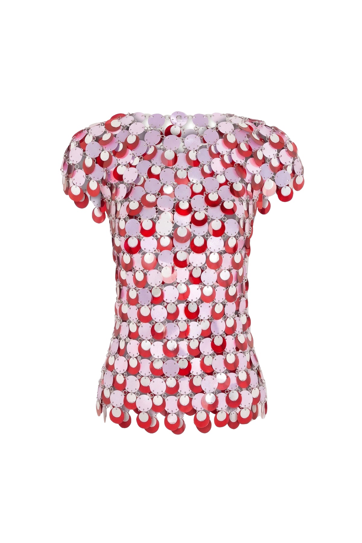 Top manches courtes à sequins - Lila