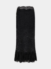 Maxi lace black skirt