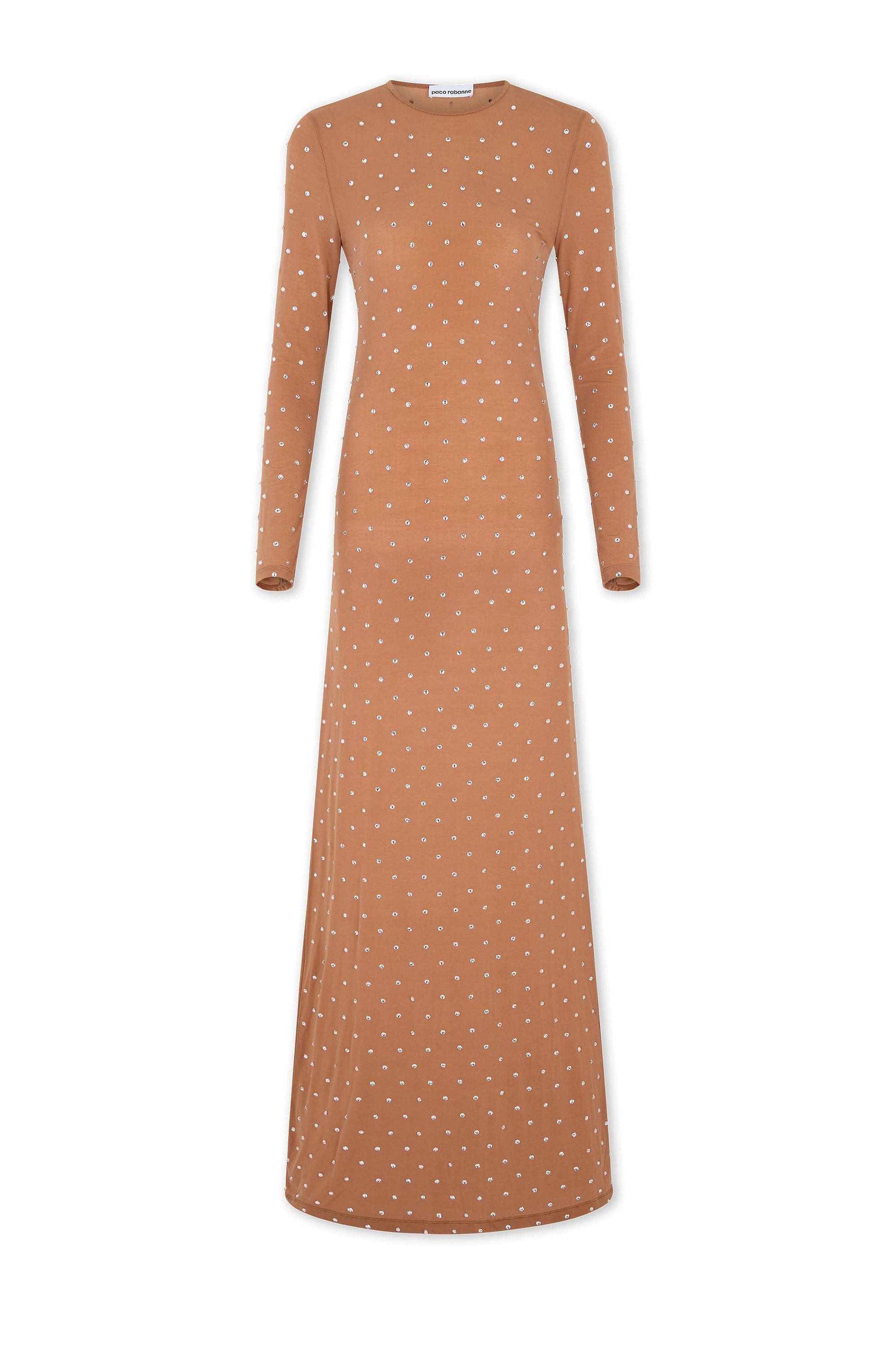 Robe longue à strass - New Caramel