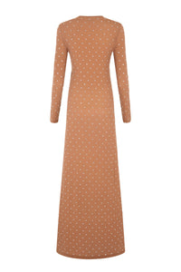 Robe longue à strass - New Caramel