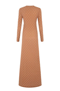 Robe longue à strass - New Caramel