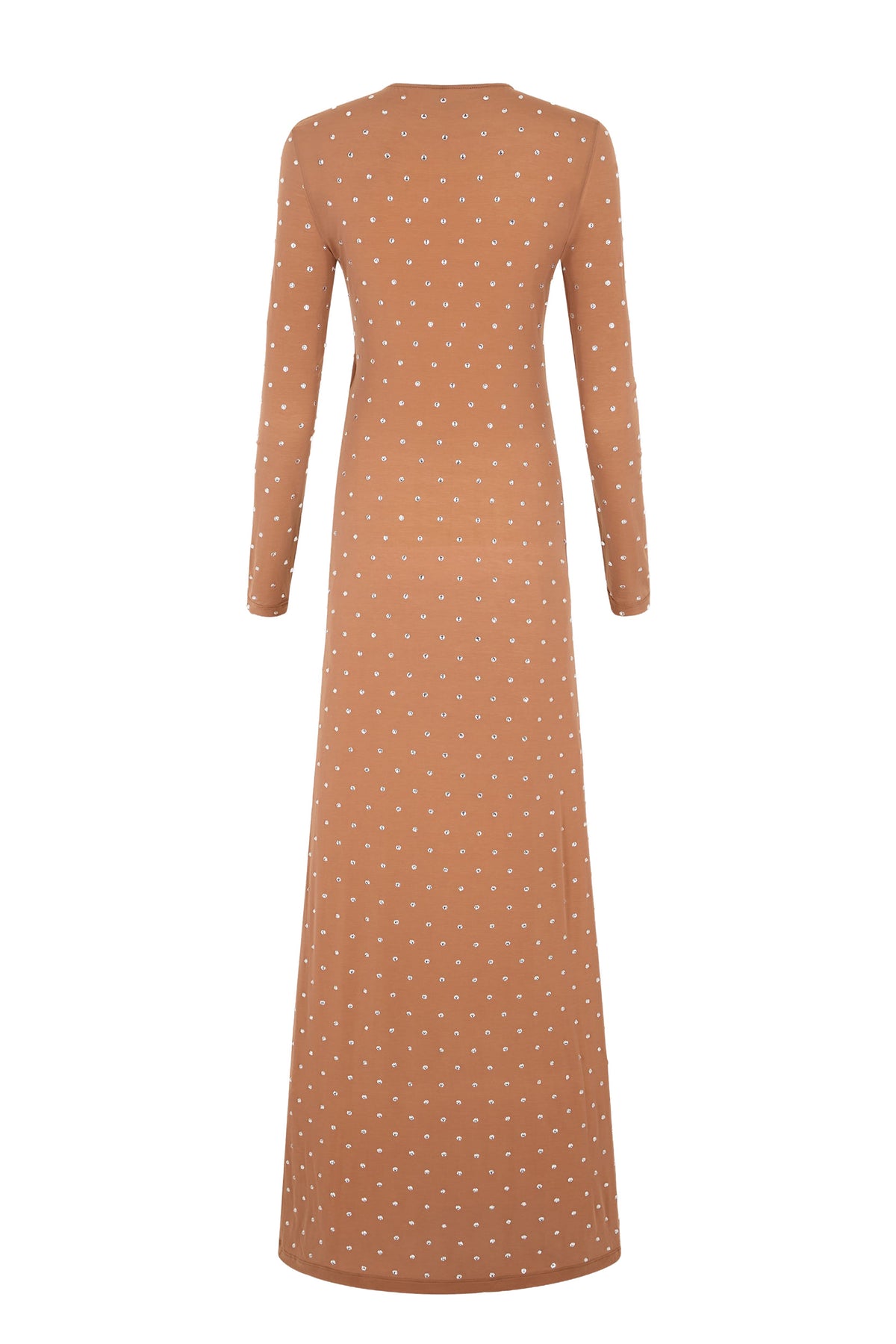 Robe longue à strass - New Caramel