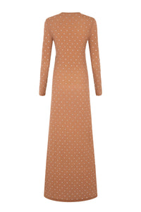 Robe longue à strass - New Caramel