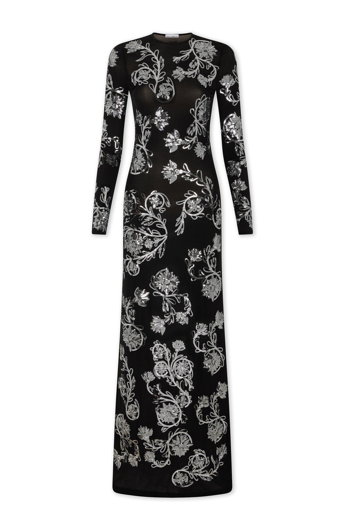 Robe longue à imprimé fleuris - Black