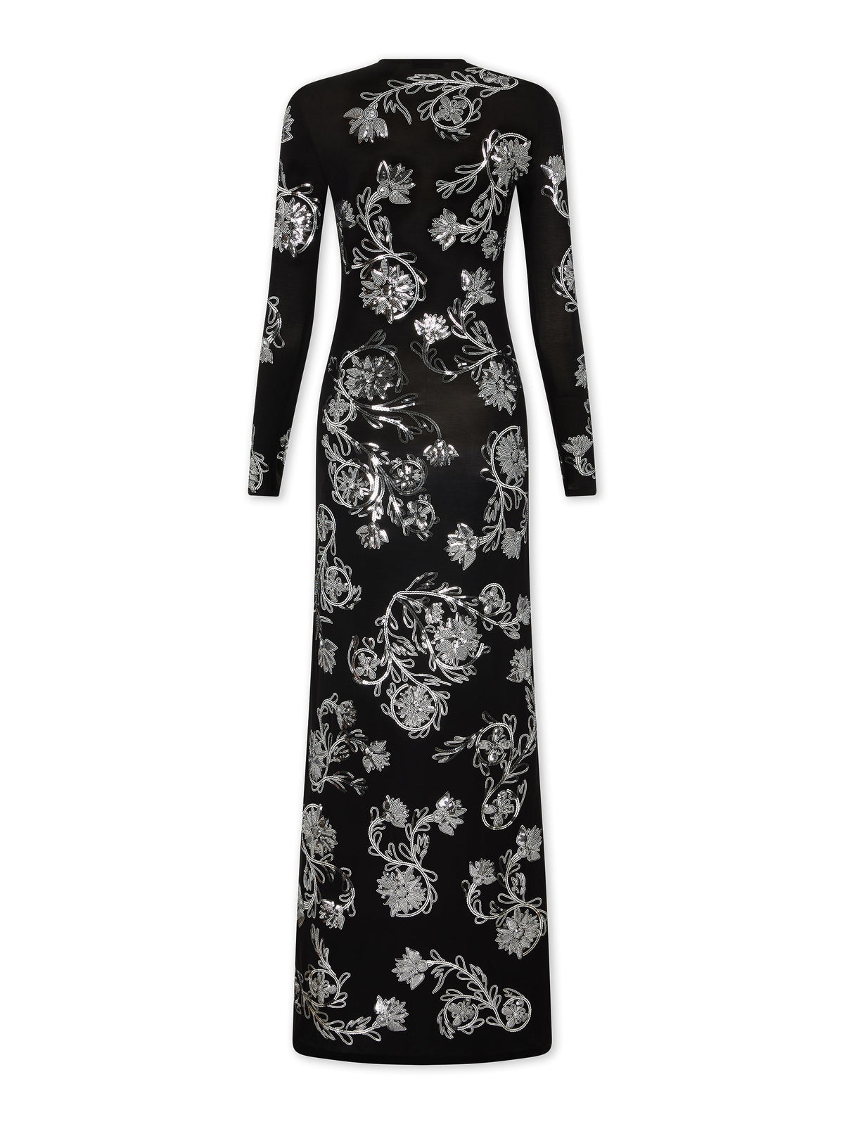 Robe longue à imprimé fleuris - Black