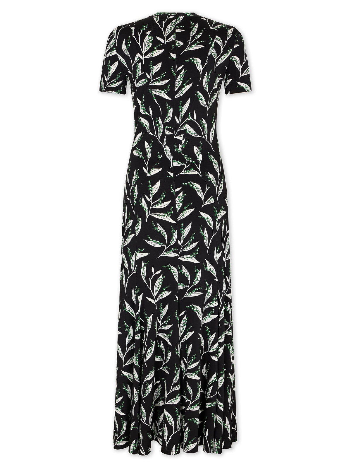 Robe longue à imprimé muguet - Muguet Noir