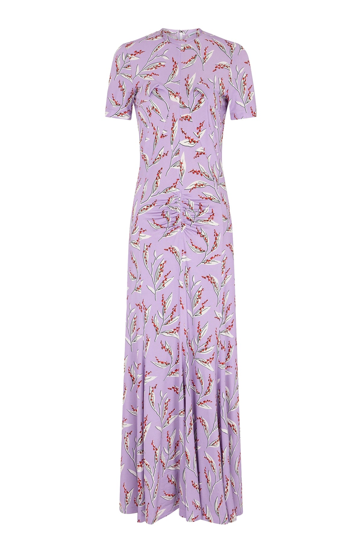 Robe longue imprimée muguet - Muguet Lavande