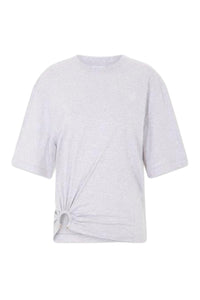 T-shirt brodé en coton - Grey