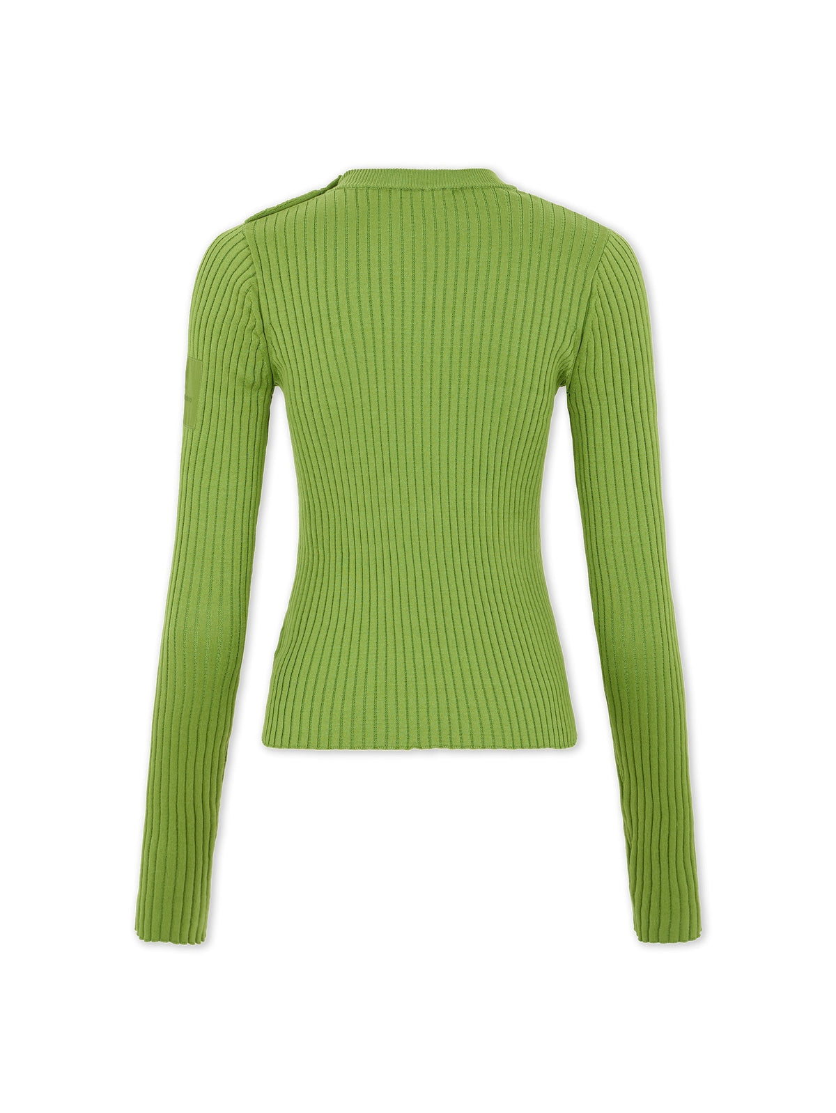 Pull côtelé à manches longues - Neo Kaki