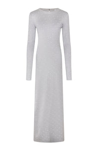 Robe longue avec dos ajouré - Silver