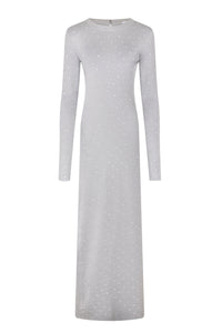 Maxi dress with openwork back - Silver