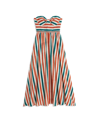 Striped maxi dress - Brown & Green