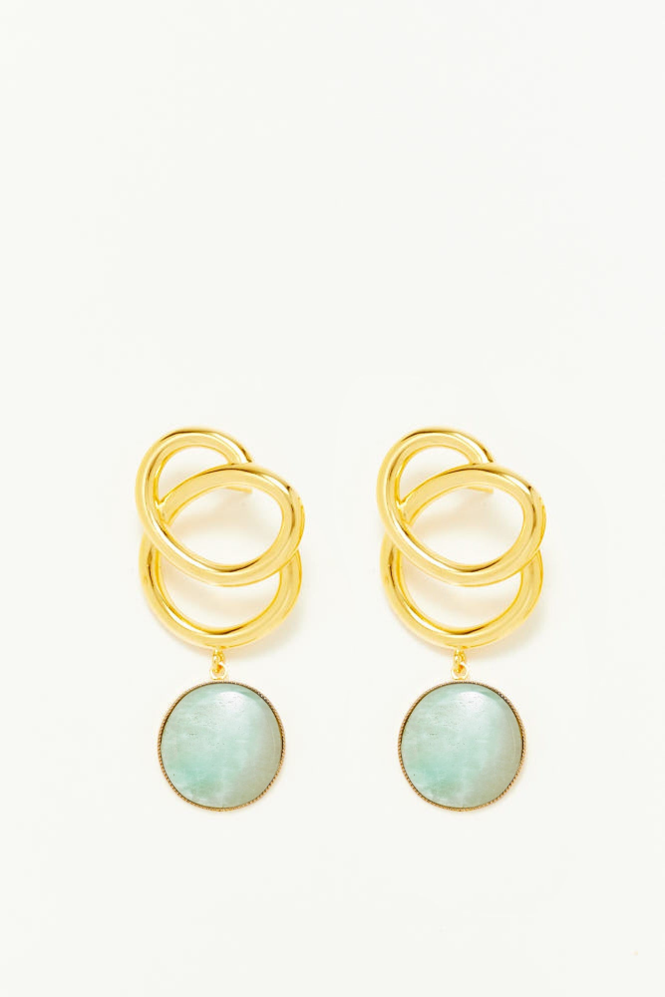 LIGHT BLUE SONIA ICON STONE Boucles d'oreilles géométriques avec pierres