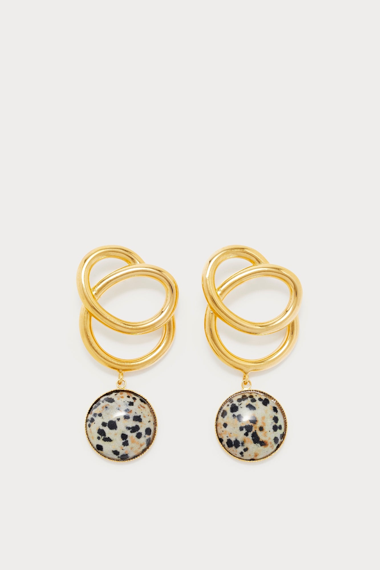 DALMATIEN SONIA ICON STONE Boucles d'oreilles géométriques avec pierres