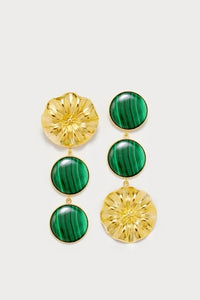 DARK GREEN // SONIA DAISY DOUBLE STONE