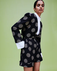 BLACK & WHITE HELMUT CIRCLE Veste boléro