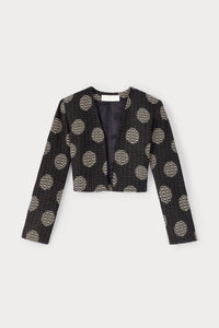 BLACK & WHITE HELMUT CIRCLE Veste boléro