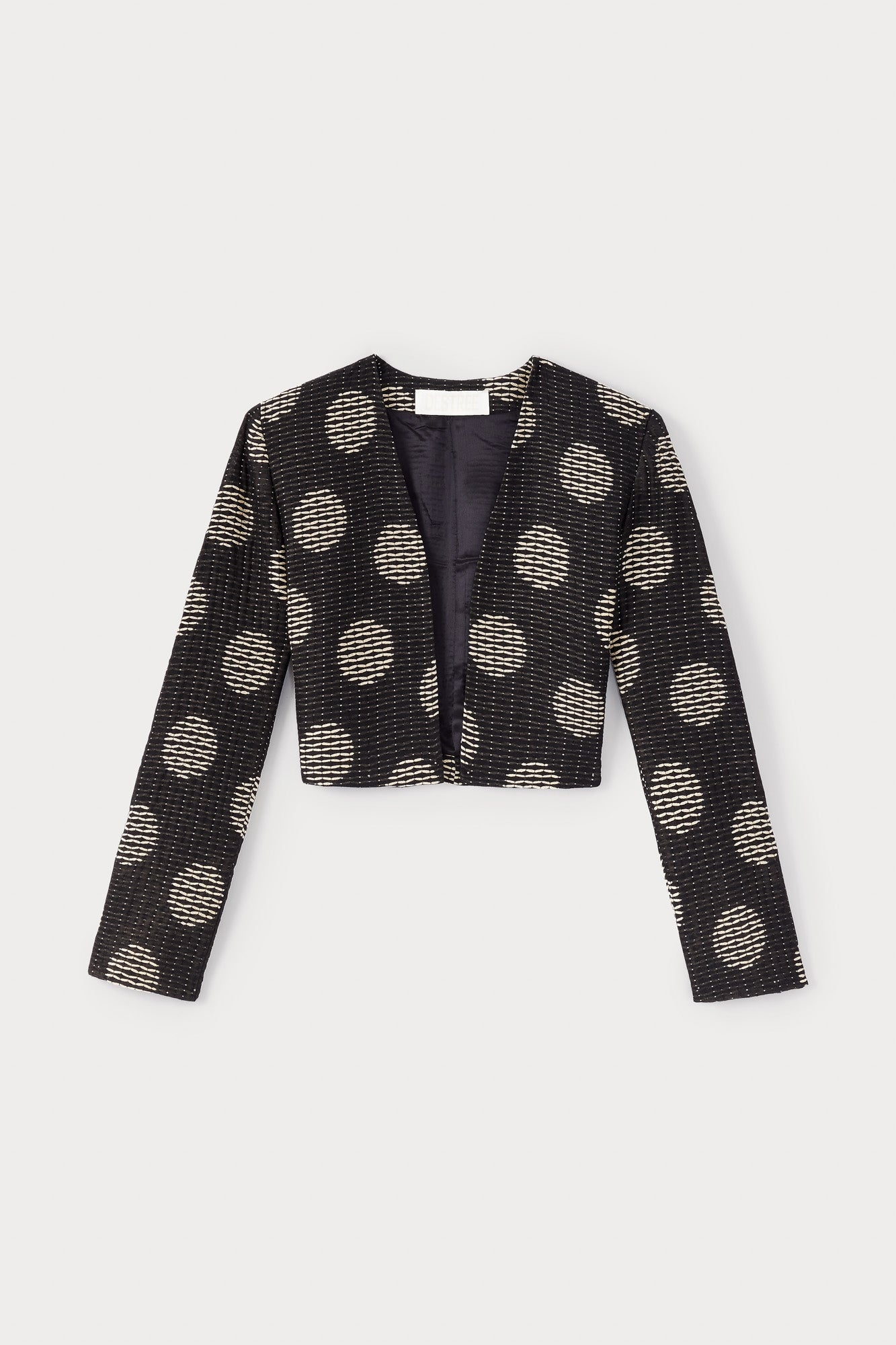 BLACK & WHITE HELMUT CIRCLE Veste boléro