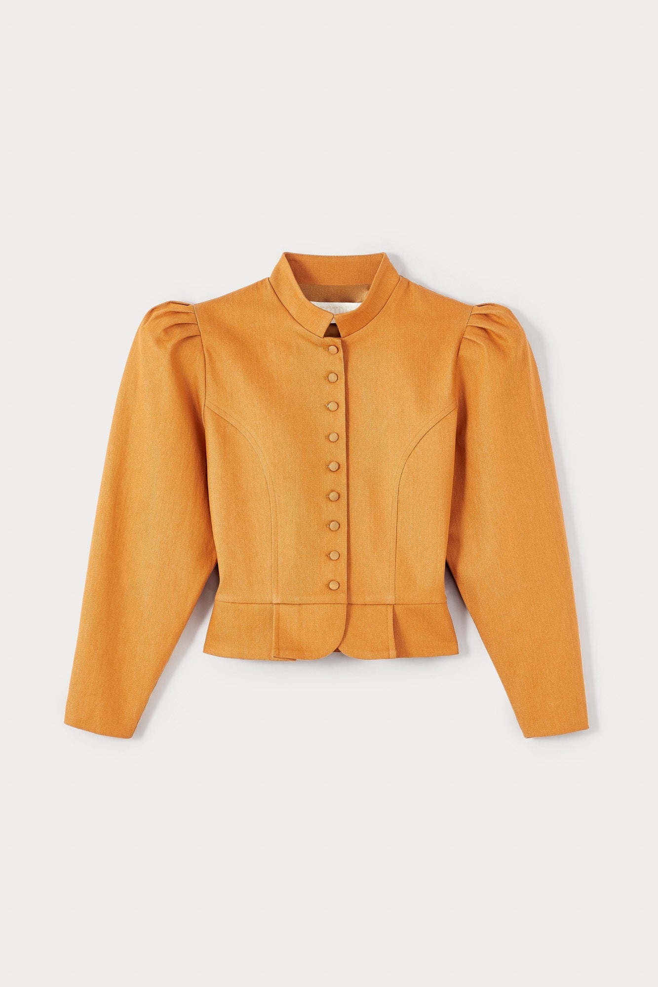 ORANGE AMOAKO DENIM veste en jean à manches bouffantes