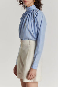ECRU DANIEL JACQUARD short en satin taille haute