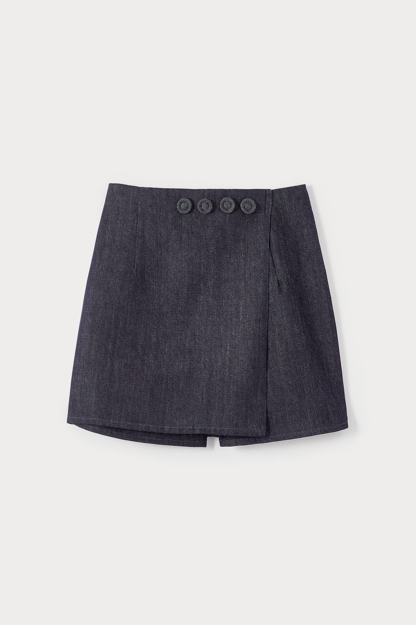 DARK BLUE JEAN DENIM Jupe-short
