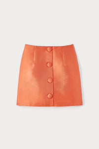 APRICOT LUCIO SMART mini-jupe en satin avec boutons