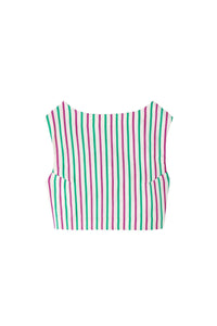 92qty RELIQUAT 75€ / RUBY & GREEN RICHARD OTTOMAN STRIPES haut court rayé