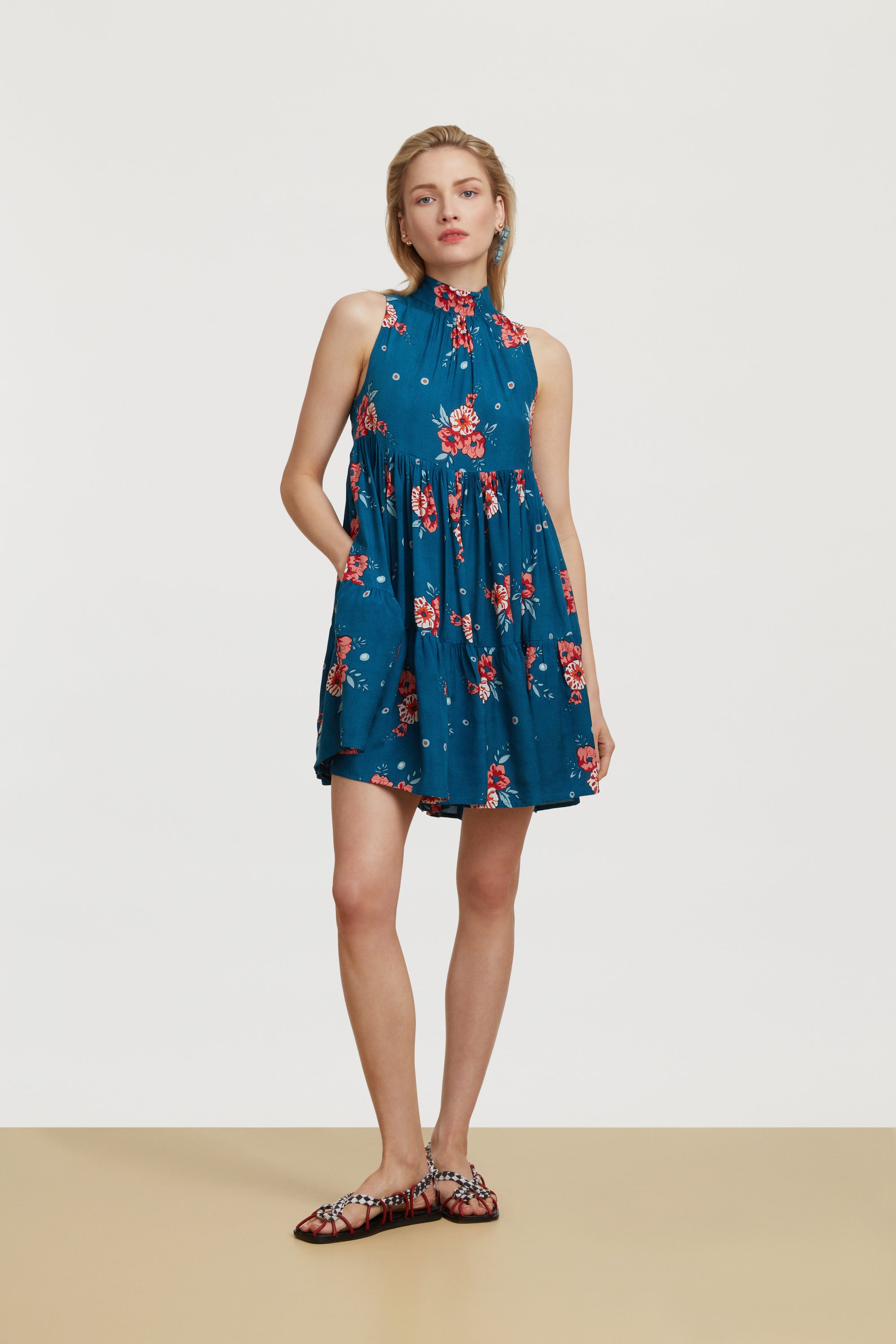 RECO PRIX : 67,5 // Jaipur Dress Bukhara Flower Teal