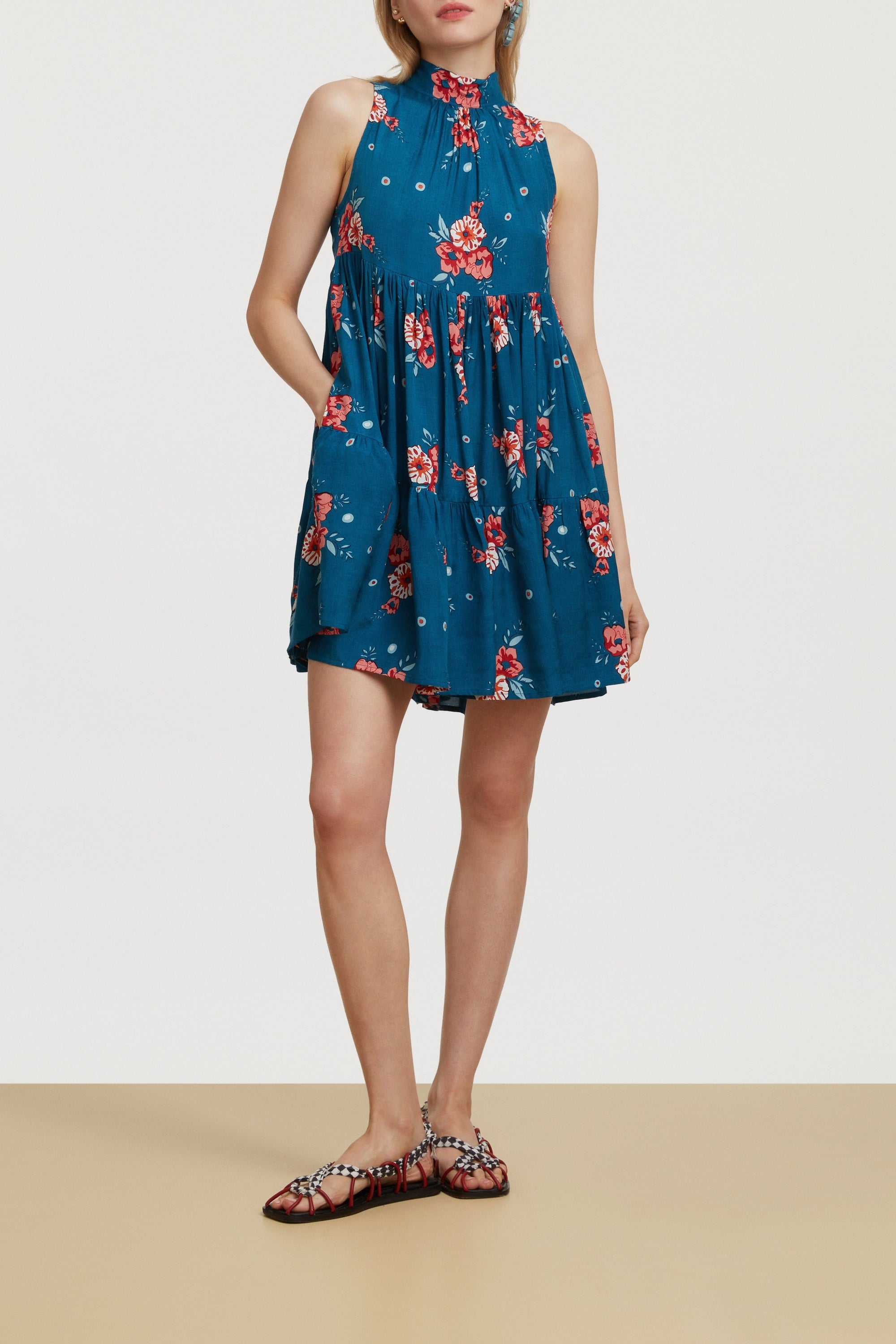 Jaipur mini dress - Neutral