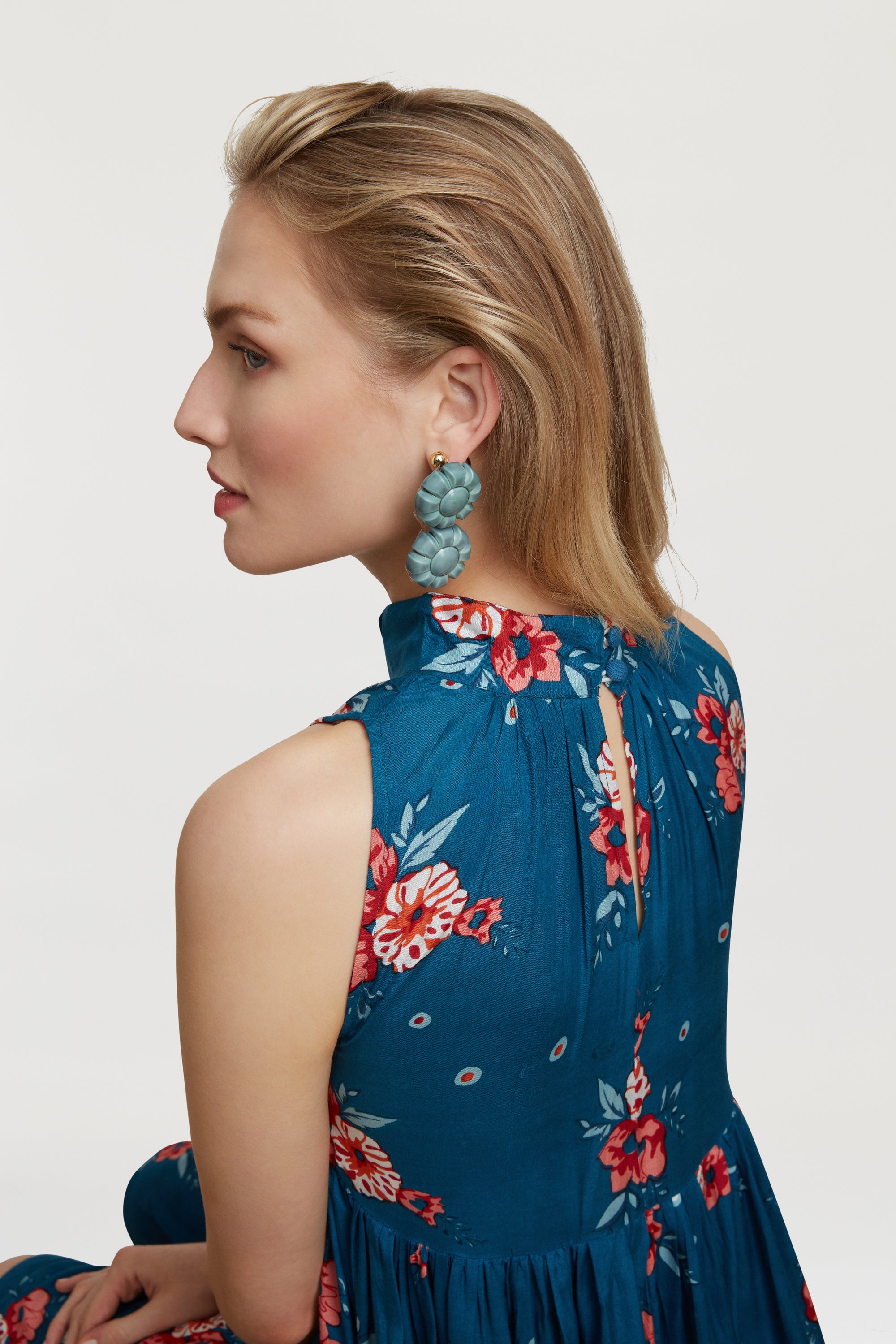 RECO PRIX : 67,5 // Jaipur Dress Bukhara Flower Teal