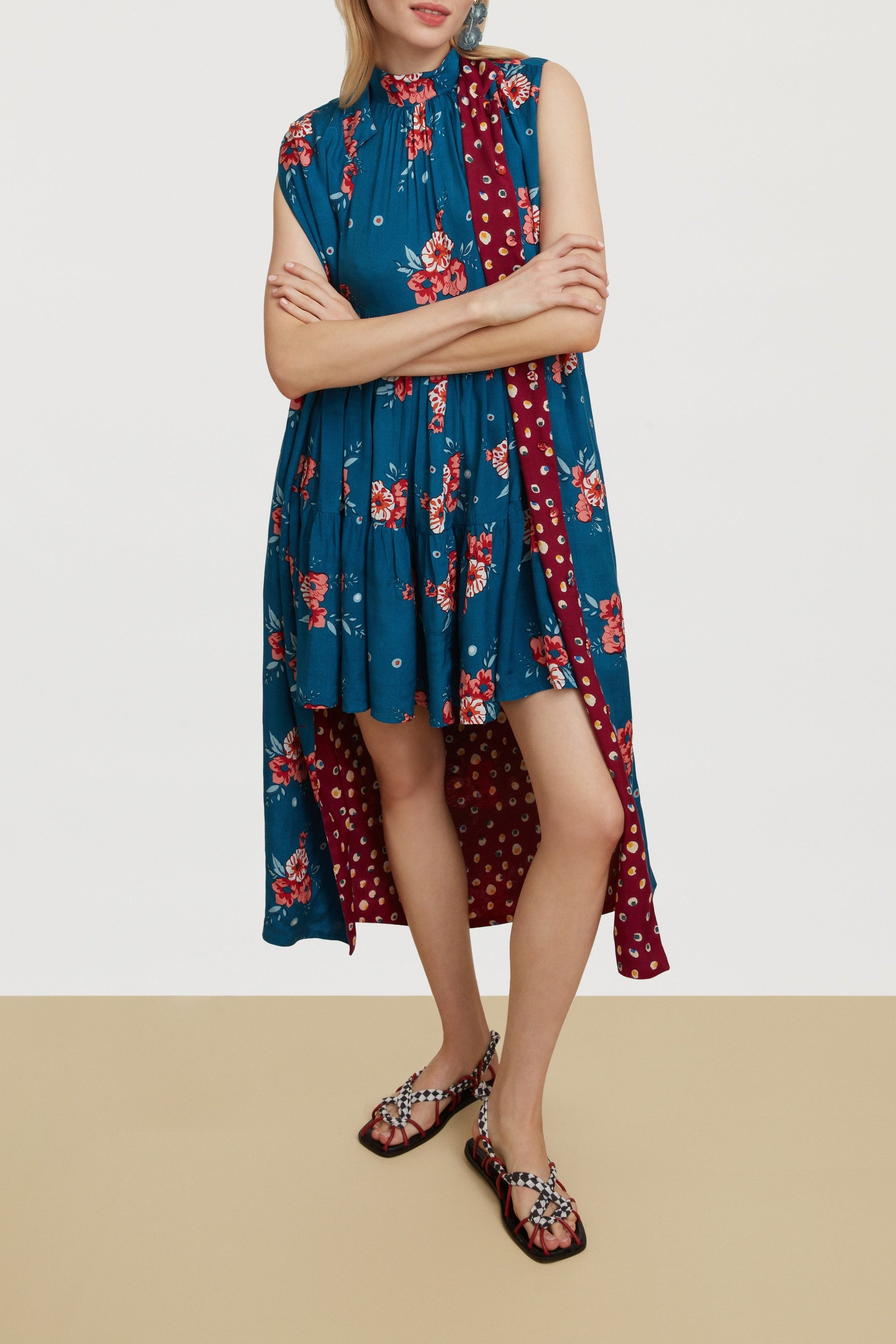 Jaipur mini dress - Neutral