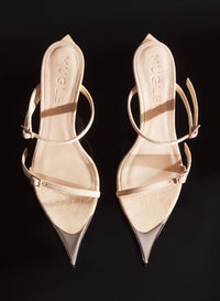 BLACK SUEDE FANG 95 SANDALS