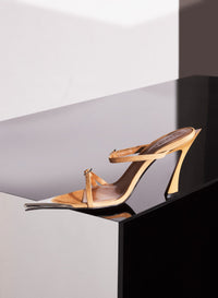 BLACK SUEDE FANG 95 SANDALS