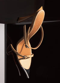 BLACK SUEDE FANG 95 SANDALS