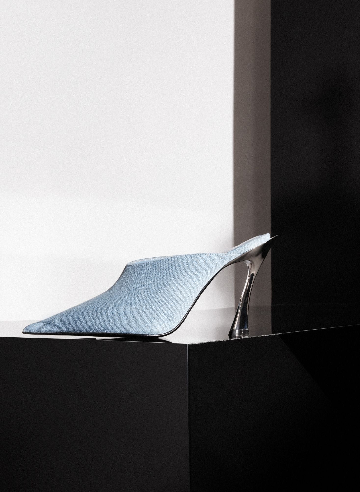 DENIM FANG 95 MULES