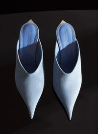 DENIM FANG 95 MULES