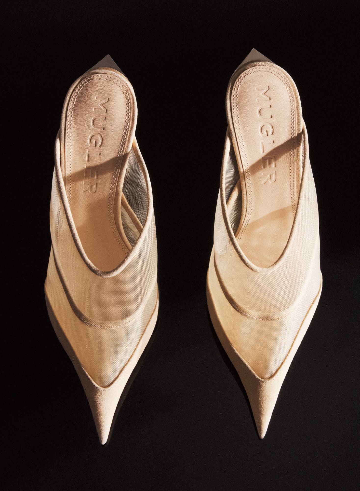 CINNAMON MESH FANG 95 MULES