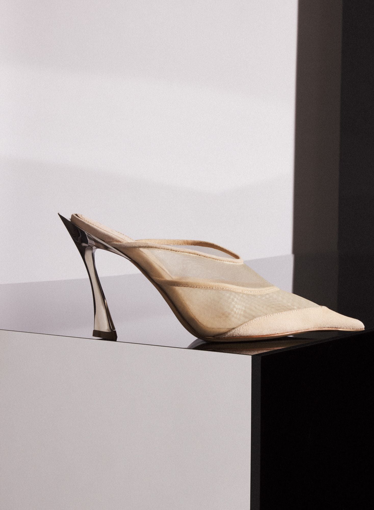 CINNAMON MESH FANG 95 MULES
