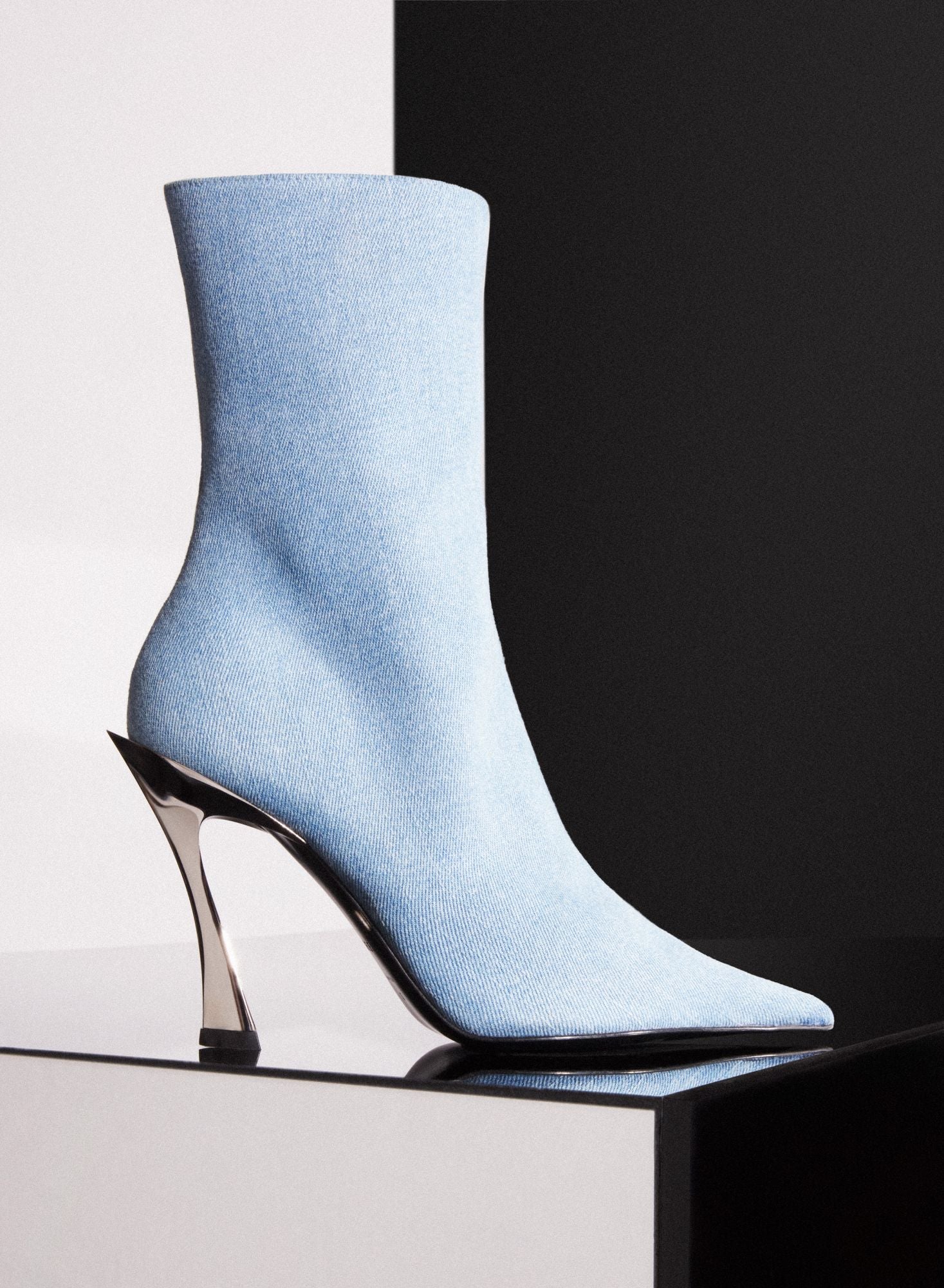 DENIM FANG 95 ANKLE BOOTS