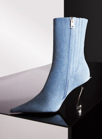 DENIM FANG 95 ANKLE BOOTS