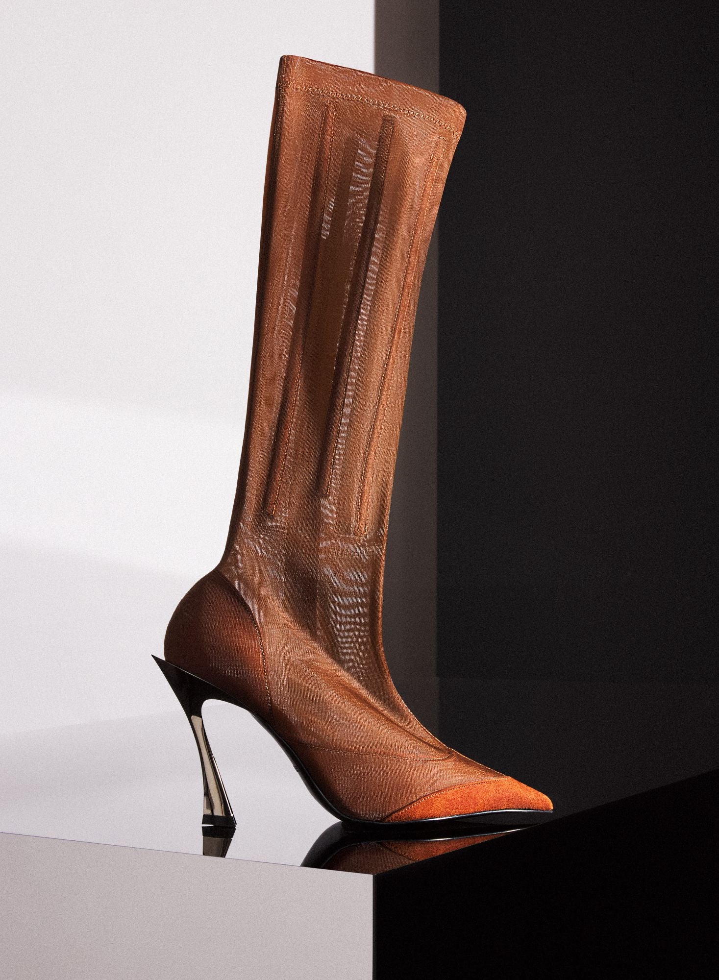 BLACK MESH FANG 95 BOOTS