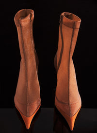 CINNAMON MESH FANG 55 ANKLE BOOTS
