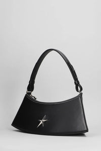 BLACK // black leather zenith bag