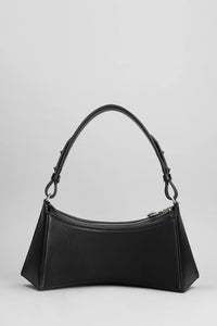 BLACK // black leather zenith bag