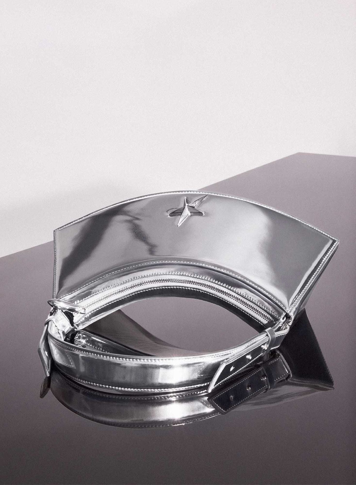 METALLIC SILVER ZENITH BAG