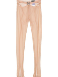 BLACK SHEER M CUT-OUT PANTS