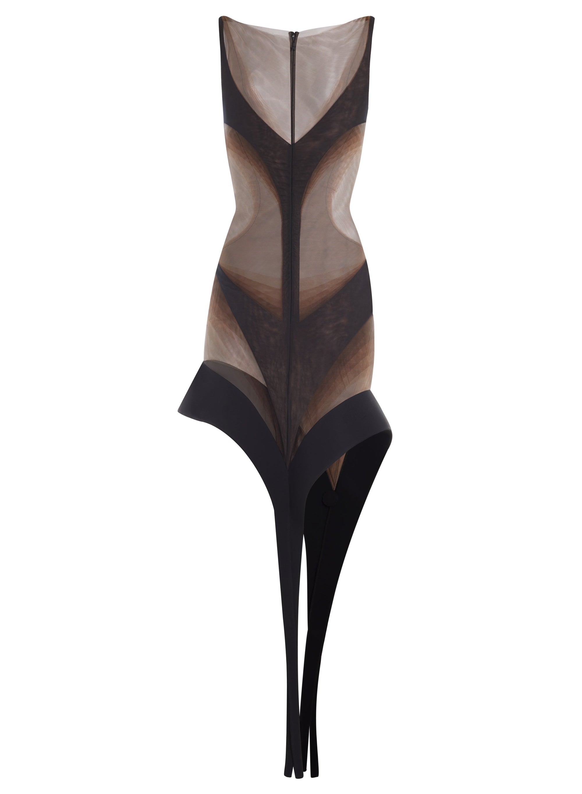 MULTI-LAYER MESH SPIKE DRESS