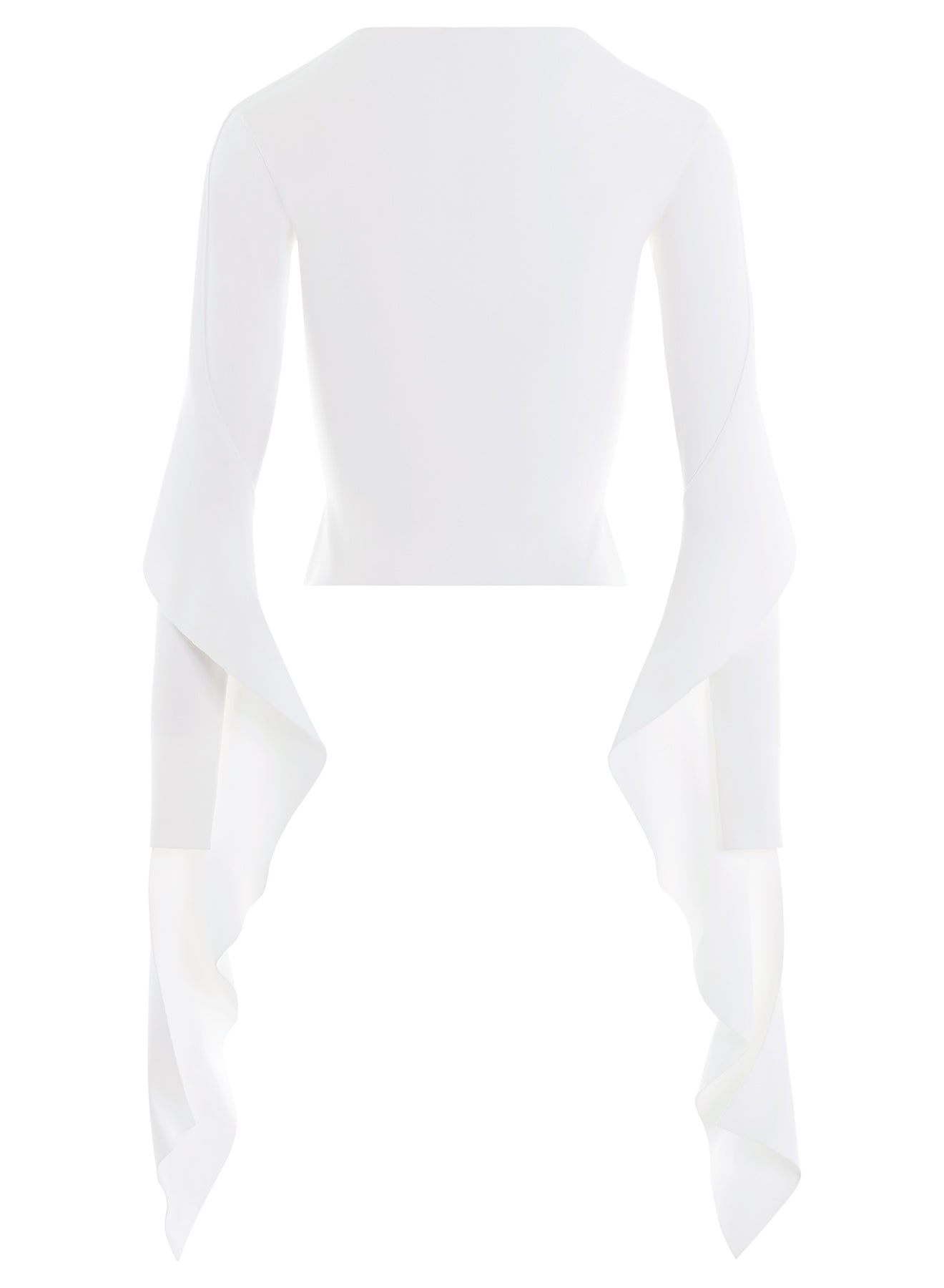 BLACK ASYMMETRIC KNITTED TOP
